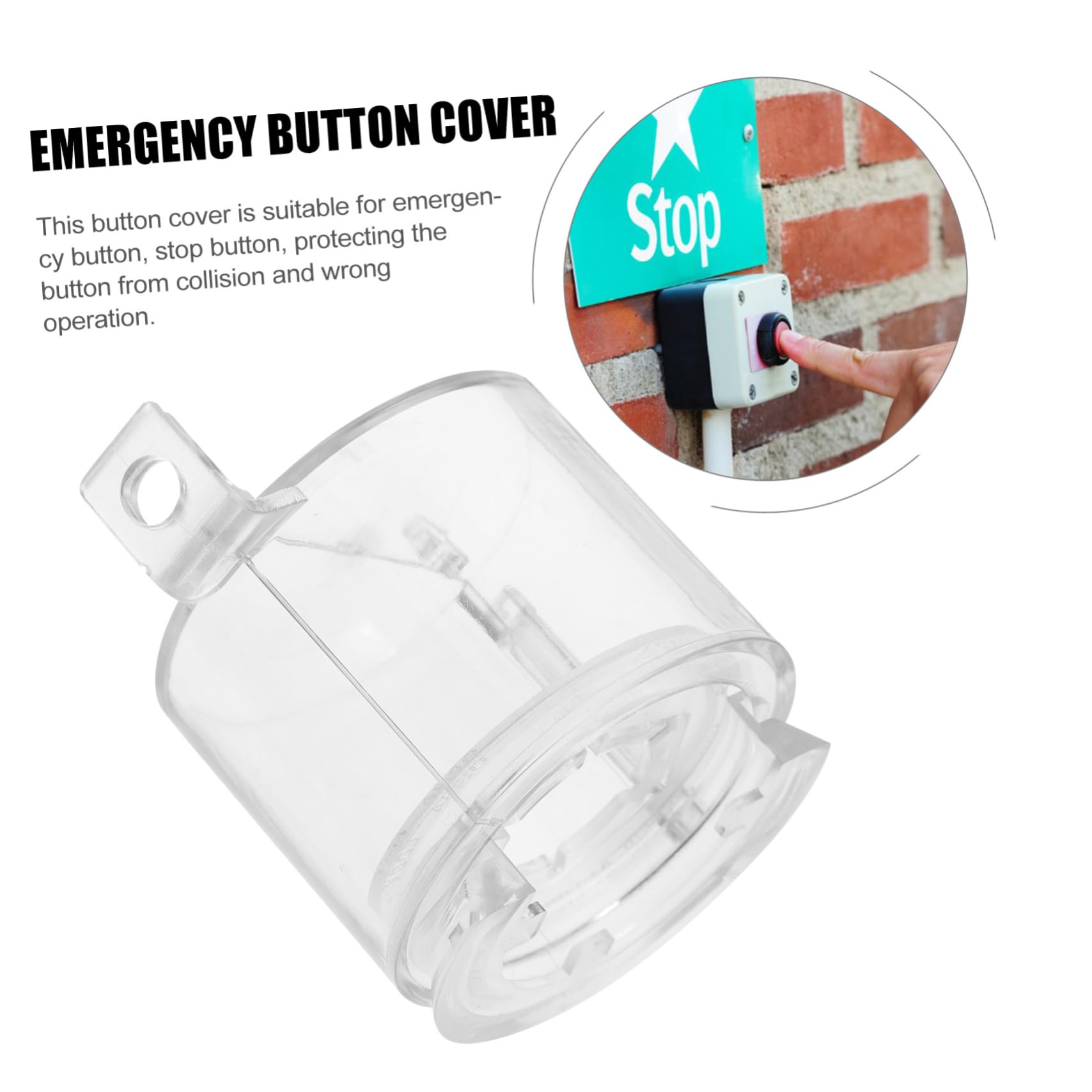 MUCKLILY Button Cover for Stop Button Emergency Stop Cover Button Protector for Machines