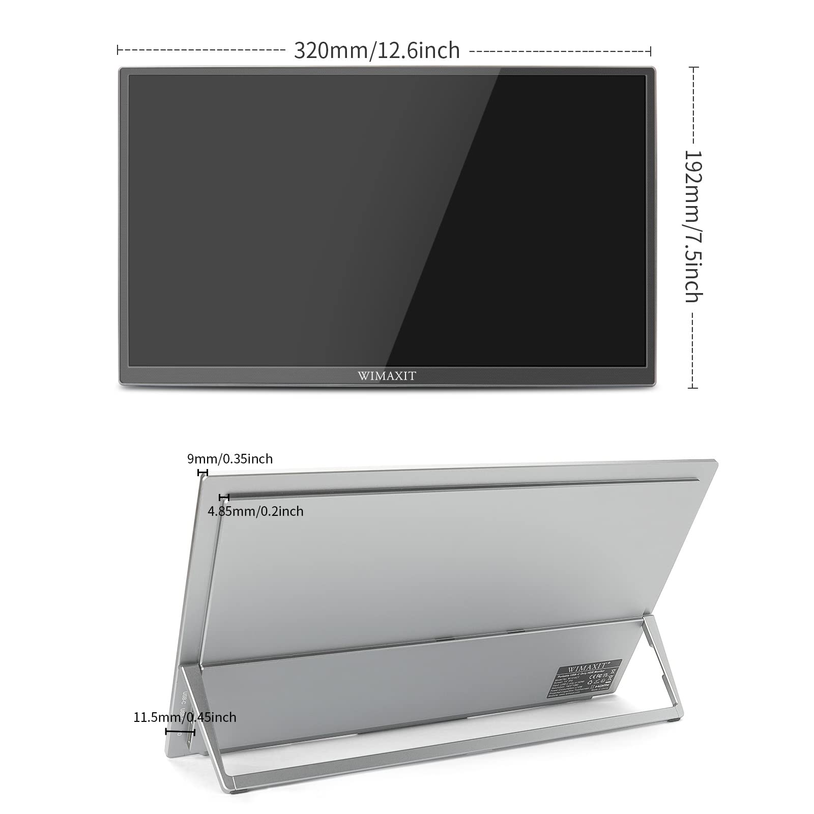 Amazon.co.jp: WIMAXIT 14インチ タッチ式 モバイルモニター