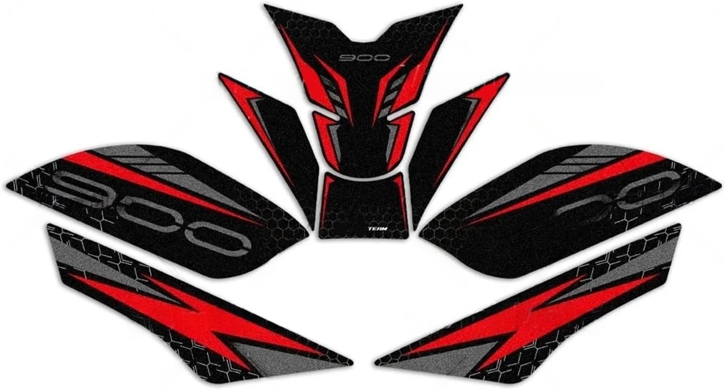 Motorcycle Tank Sticker Motorcycle Accessories Side Fuel Tank Pad PVC Stickers Anti-Slip Gas Protection Decals Kit for Z900 2025.