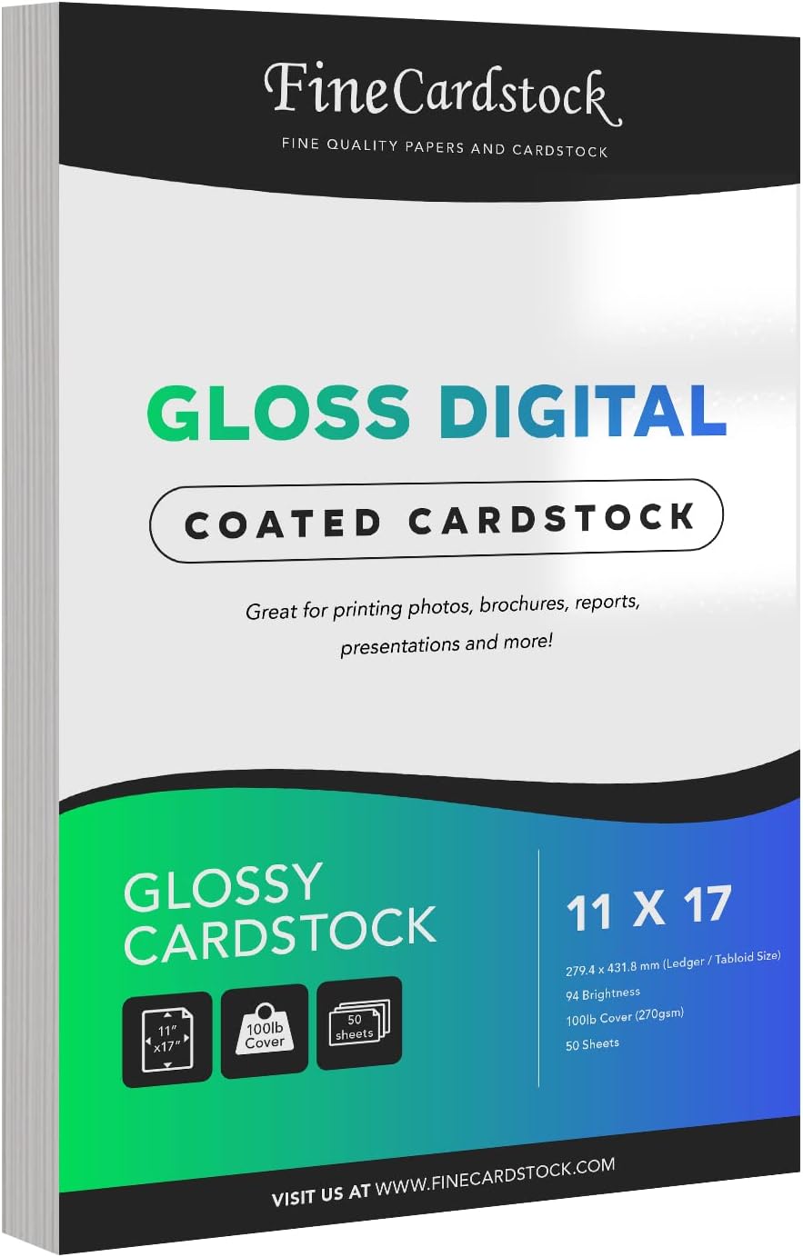DoubleSided Gloss Digital C2S Cardstock Paper Perfect
