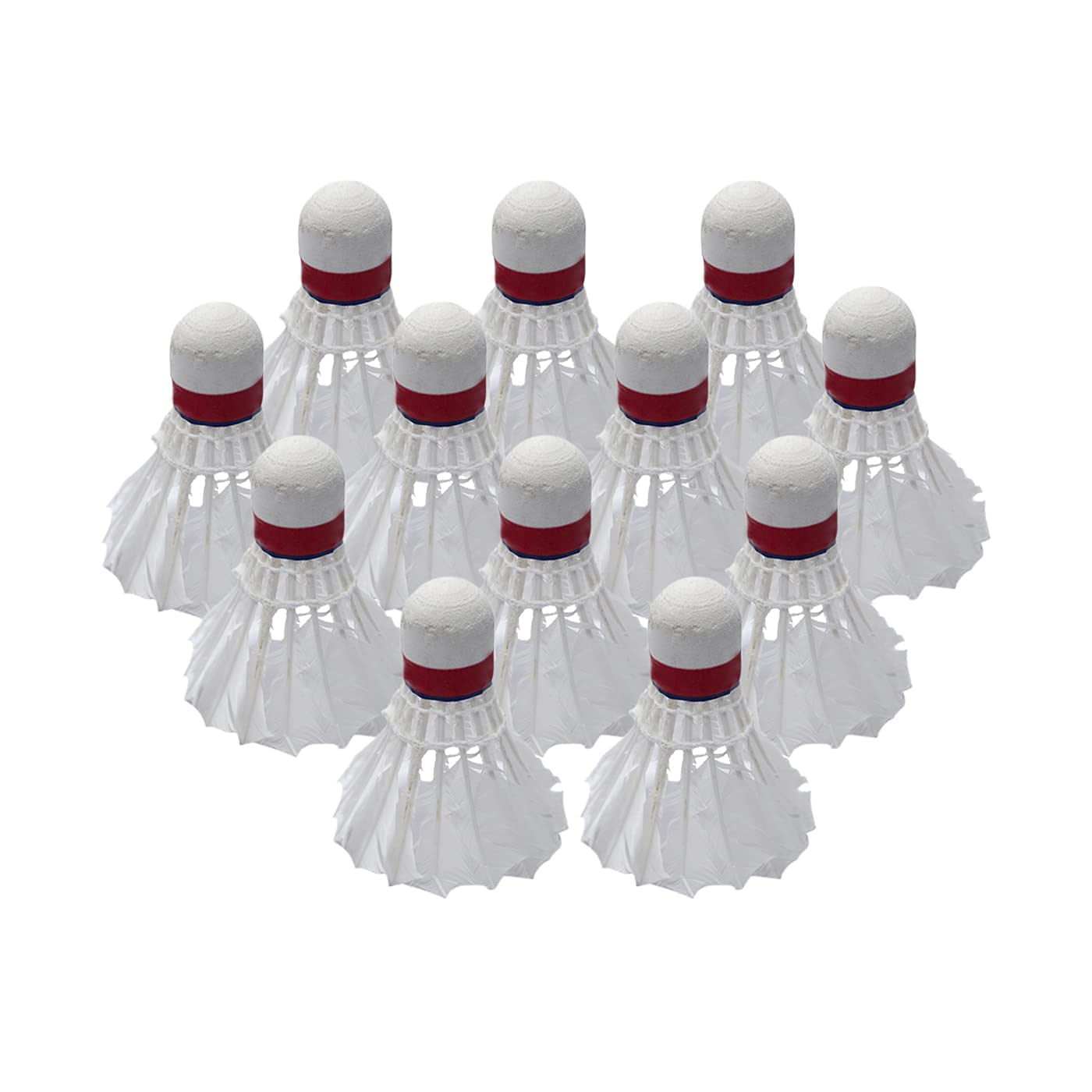 Boxo 10 Pcs Feather Shuttlecock for Great Stability and Durability Indoor Outdoor Sport for Badmintion-image-45