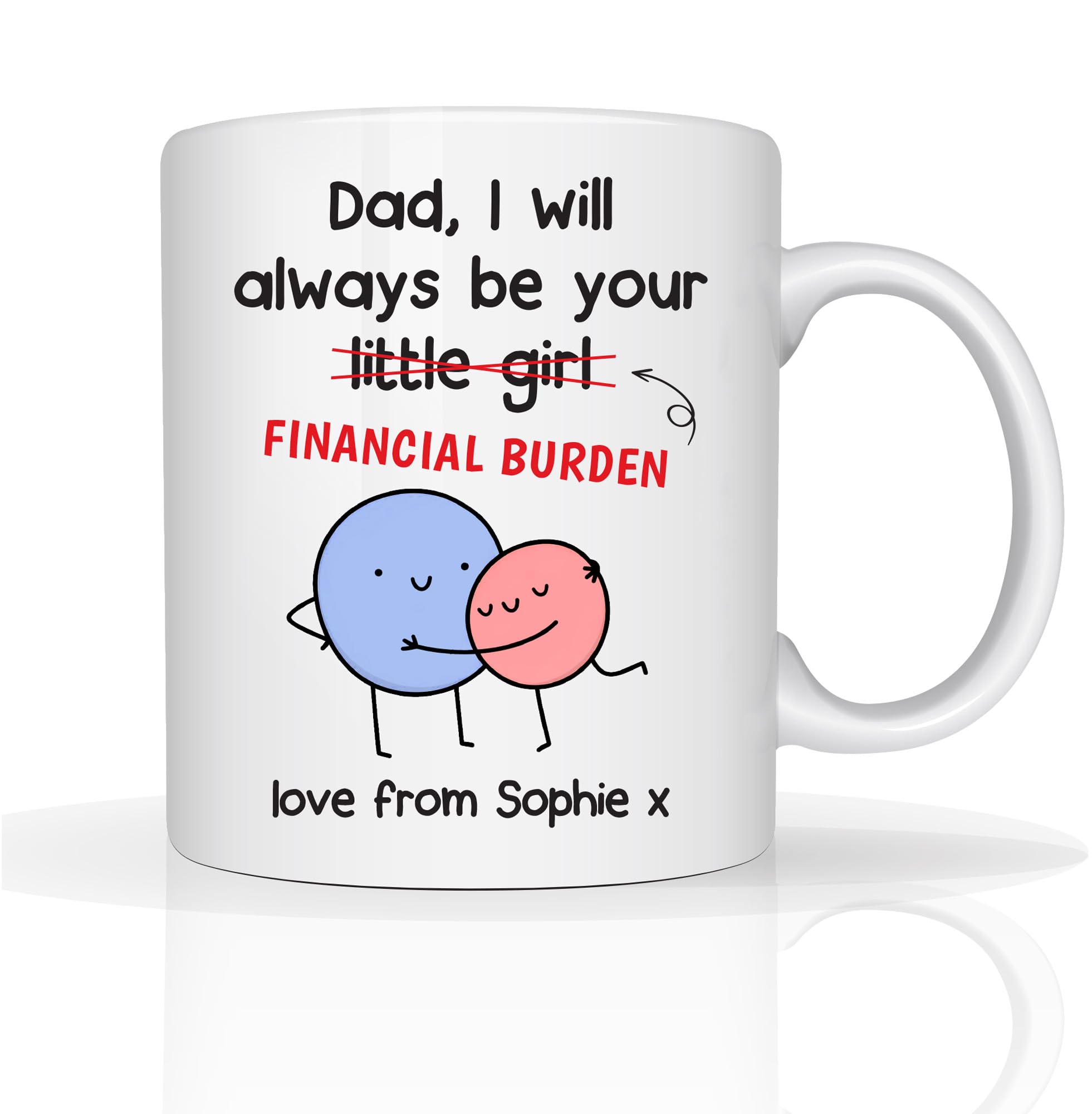 Star Online Personalised Gift for Dad Mug Fathers Day Custom Photo 11oz Ceramic Coffee Cup Best Dada Ever Daddy Birthday Presents Dishwasher Safe (Daddy Girl)