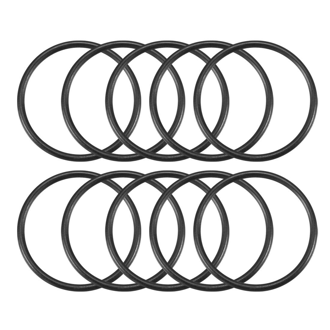 sourcingmap® 10 sztuk 23 x 20 x 1,5 mm olej uszczelka gumowa O pierścień uszczelnienie podkładka podkładka czarna