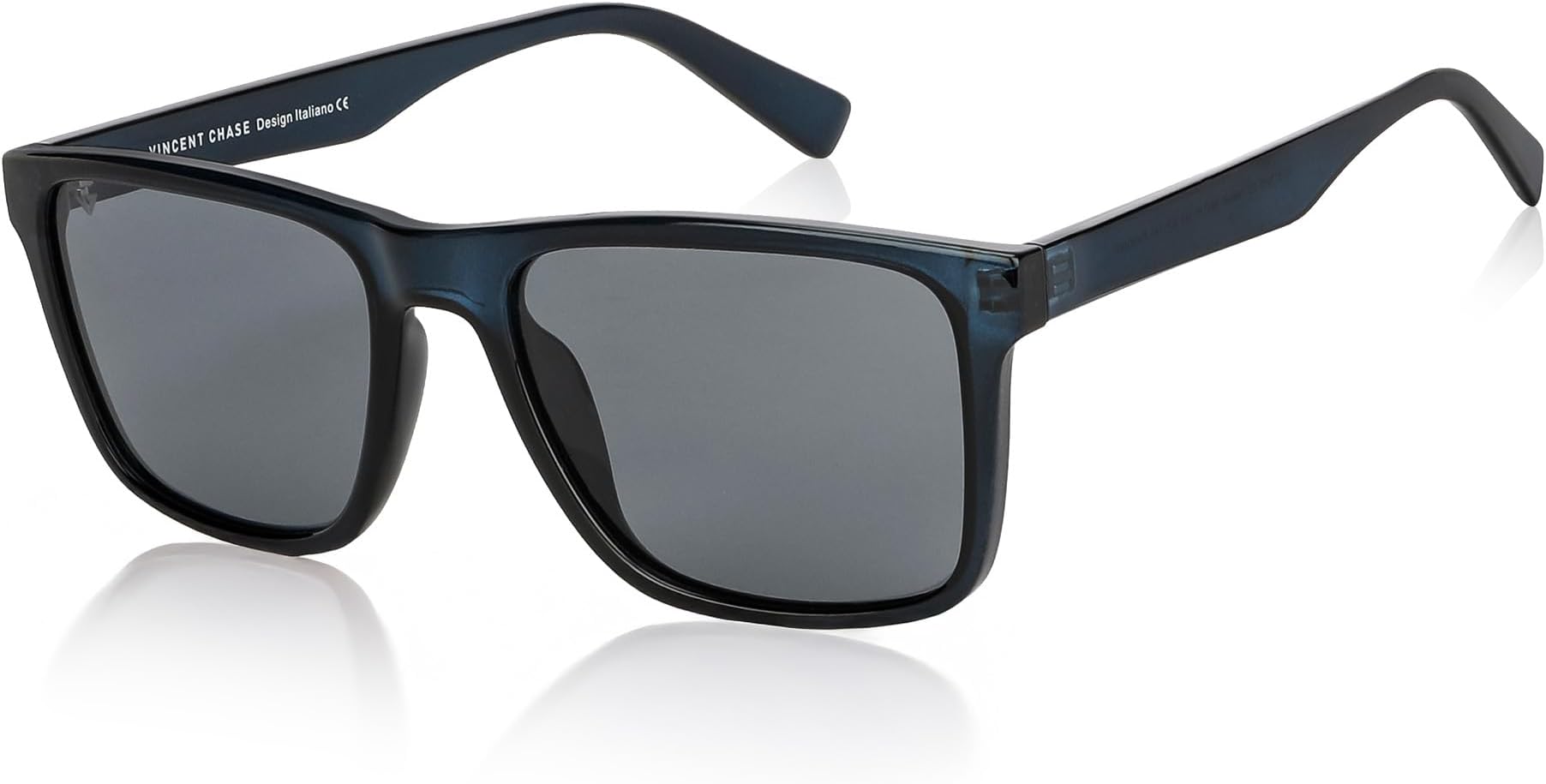 Vincent Chase By Lenskart | Full Rim Square | Polarized Stylish Sunglasses | 100% UV Protected | For Men & Women