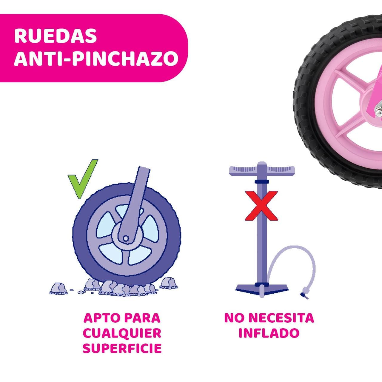 Chicco Bicicleta Niño 2 años, Bicicleta Sin Pedales, 2-5 Años, hasta 25 kg, Bici Sin Pedales, para Aprender a Mantener el Equilibrio, Manillar y Sillín Ajustables, Juguetes, Regalo Niño 2 años, Rosa — view 6