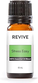 Stress Easy Essential Oil Blend by Revive Essential Oils - 100% Pure Therapeutic Grade, for Diffuser, Humidifier, Massage, Aromatherapy, Skin & Hair Care