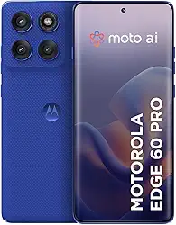 Smartphone Motorola Edge 60 PRO 5G - 256GB 24GB (12GB RAM+12GB Ram Boost) Tela Quad-Curve moto AI 50MP Sony Camera ultrarresistencia militar IP68 + IP69 - Azul Marinho