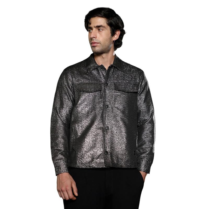 Buy Campus Sutra Men Gleam Utility-Jacquard Bomber Jacket | Point