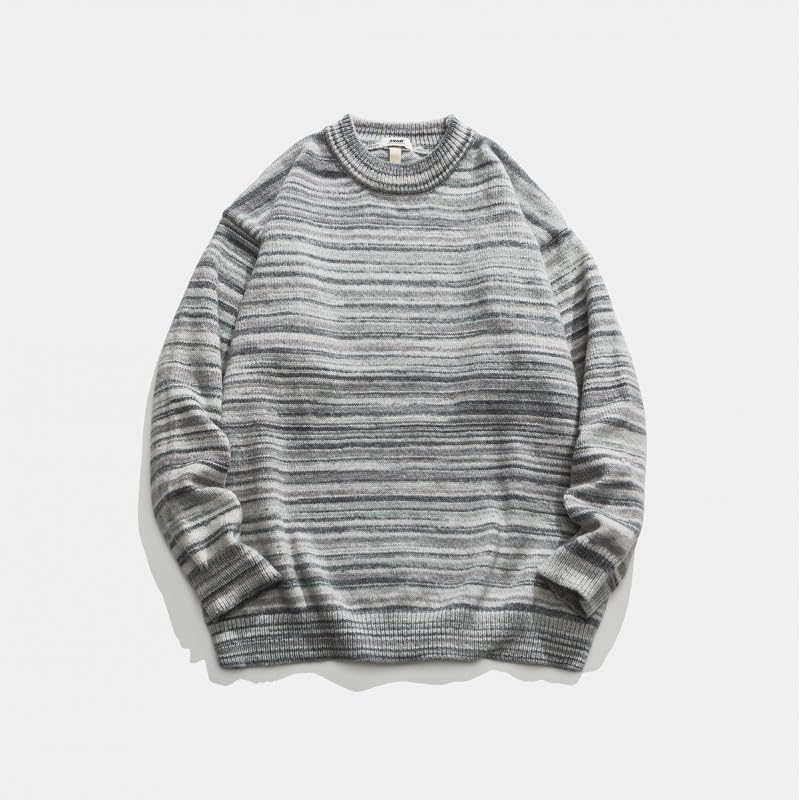 Autumn Japanese Style Men's Casual Sweater Round Neck2