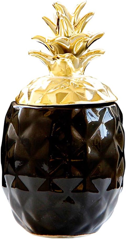 BNF®Display Nordic Style Pineapple Shape Multi-Use Storage Jar Ornament Black S|Home & Garden | Kitchen, Dining & Bar | Kitchen Storage & Organization |1 Piece Pineapple Shape Jar