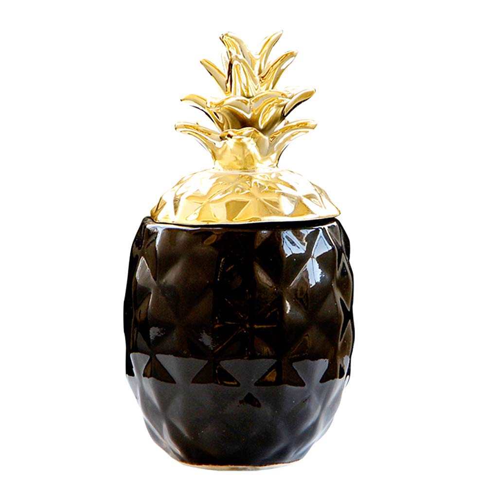 BNF®Display Nordic Style Pineapple Shape Multi-Use Storage Jar Ornament Black S|Home & Garden | Kitchen, Dining & Bar | Kitchen Storage & Organization |1 Piece Pineapple Shape Jar