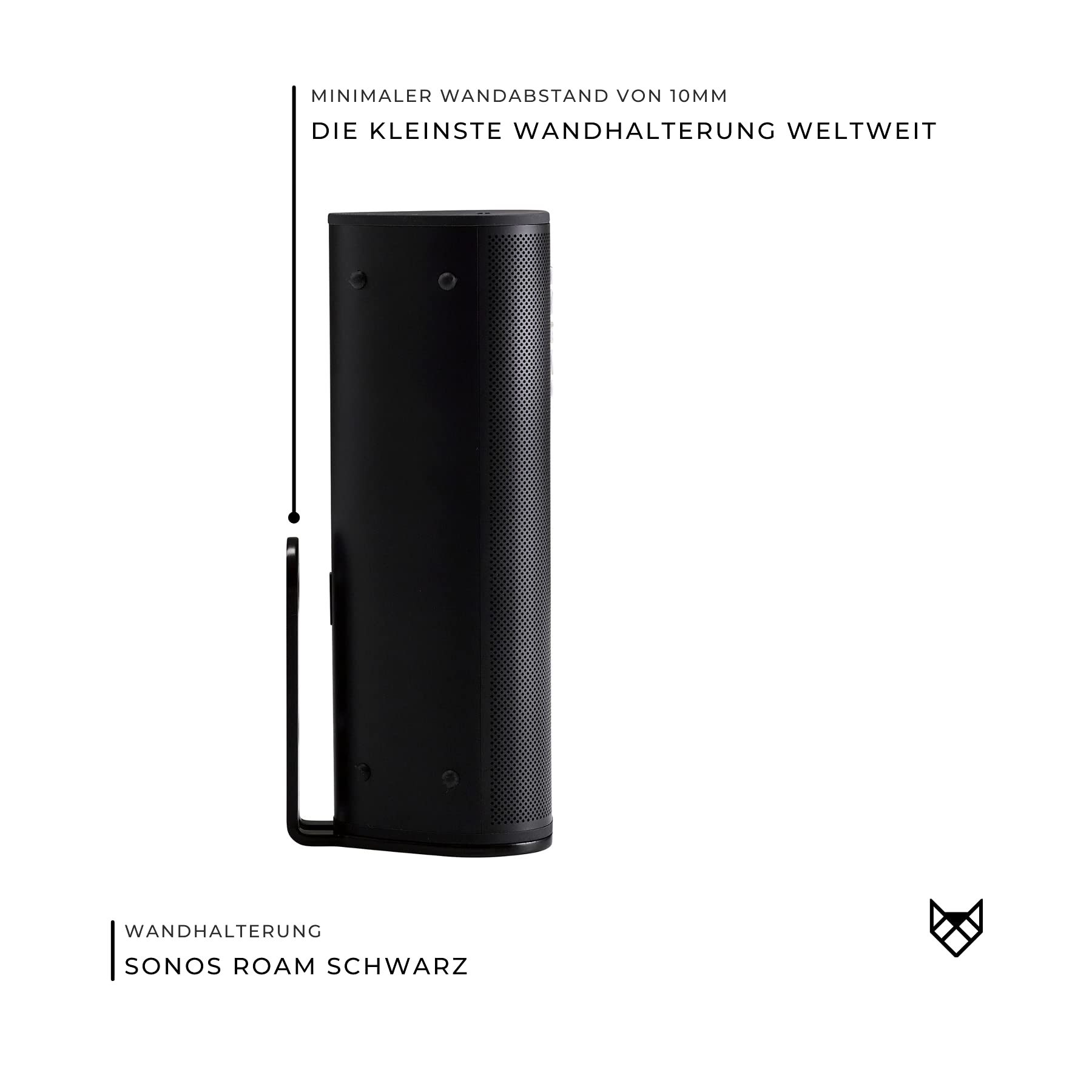 Sonos Era 100 Muurbeugel SX-Concept Wandhouder Voor Sonos Beam - Zwart, Voor Montage Boven Of Onder De TV Sonos Beam Soundbar