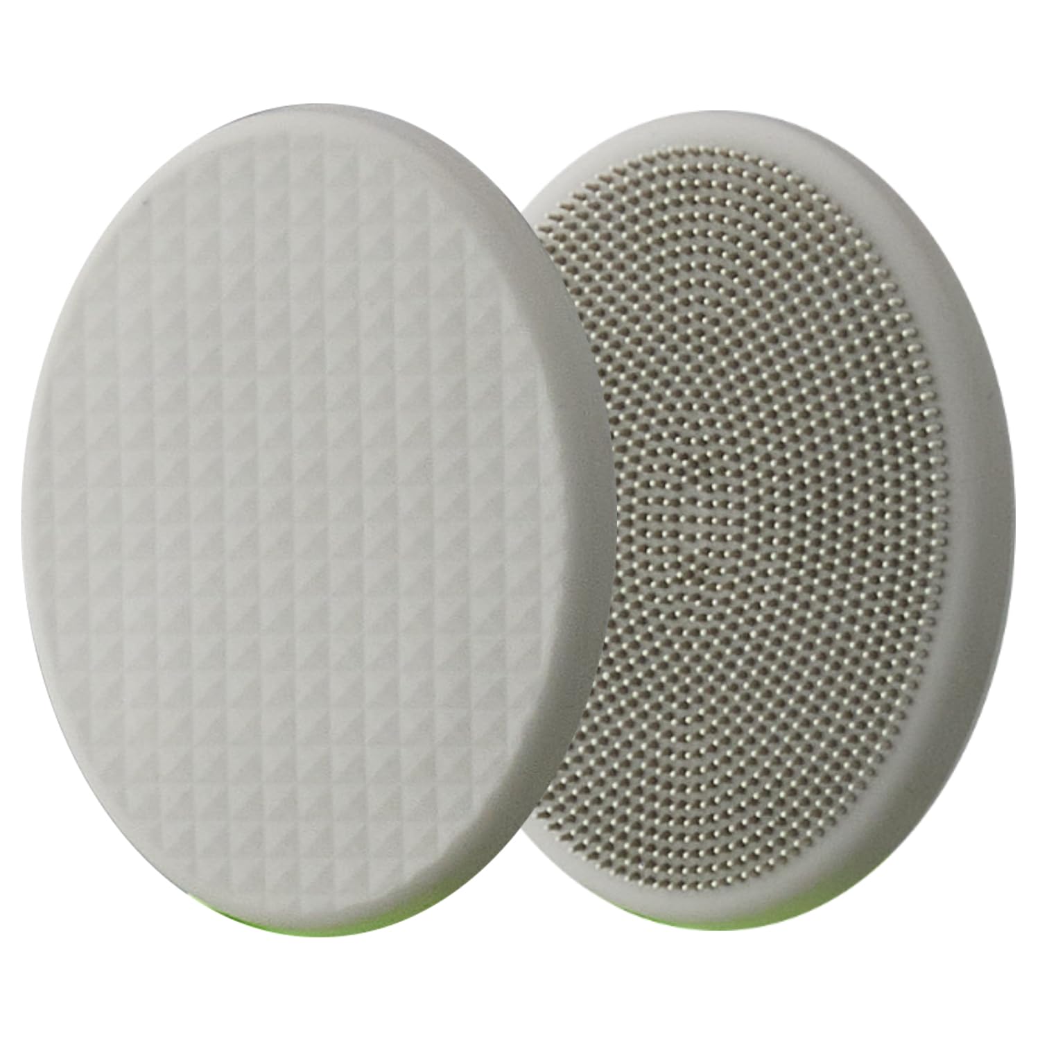 DOWMI Lotion Applicator Replacement Pads (2 Pair - Lotion + Brush), Premium TPE, Soft, Reusable, Easy to Clean, for Moisturizer, Sunscreen, Lotion, Face Cream
