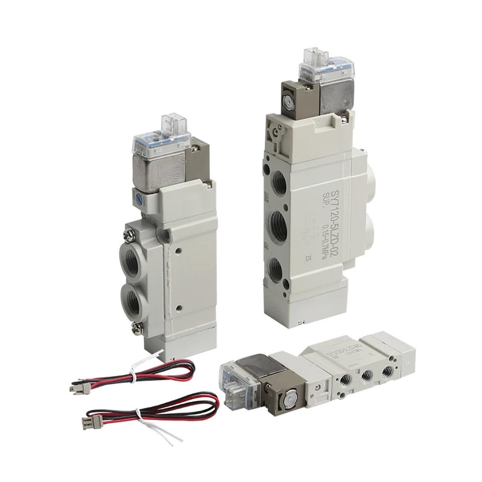 PJKTBEYI 1pcs Pneumatic high Frequency reversing Solenoid Valve SY7120/SY7220/SY7320-5LZD-02/C8/C10 SY7120/SY7220-5LZD-C10 SY7220-4LZD-02(SY7320-5LZE-02)