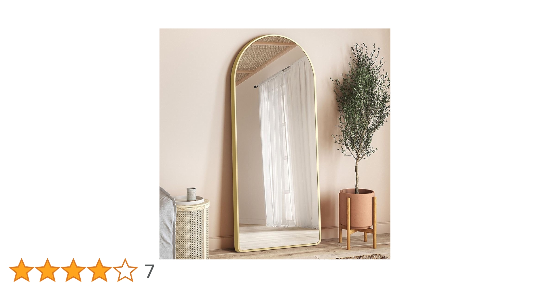 スタンドミラー アーチ型 ゴールド 160cmx50cm 全身鏡 壁掛け 姿見 楽天市場】レビュー特典あり 鏡 スタンドミラー 全身 姿見鏡