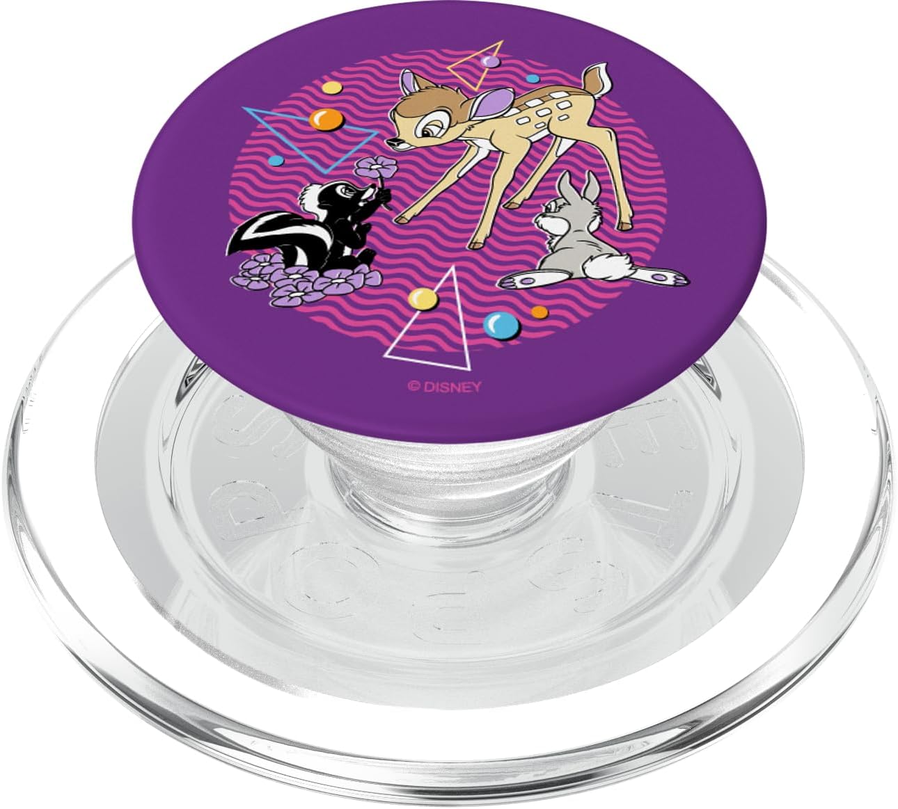Disney Bambi Thumper and Flower 90s Vibes Purple PopSockets MagSafe PopGrip for iPhone