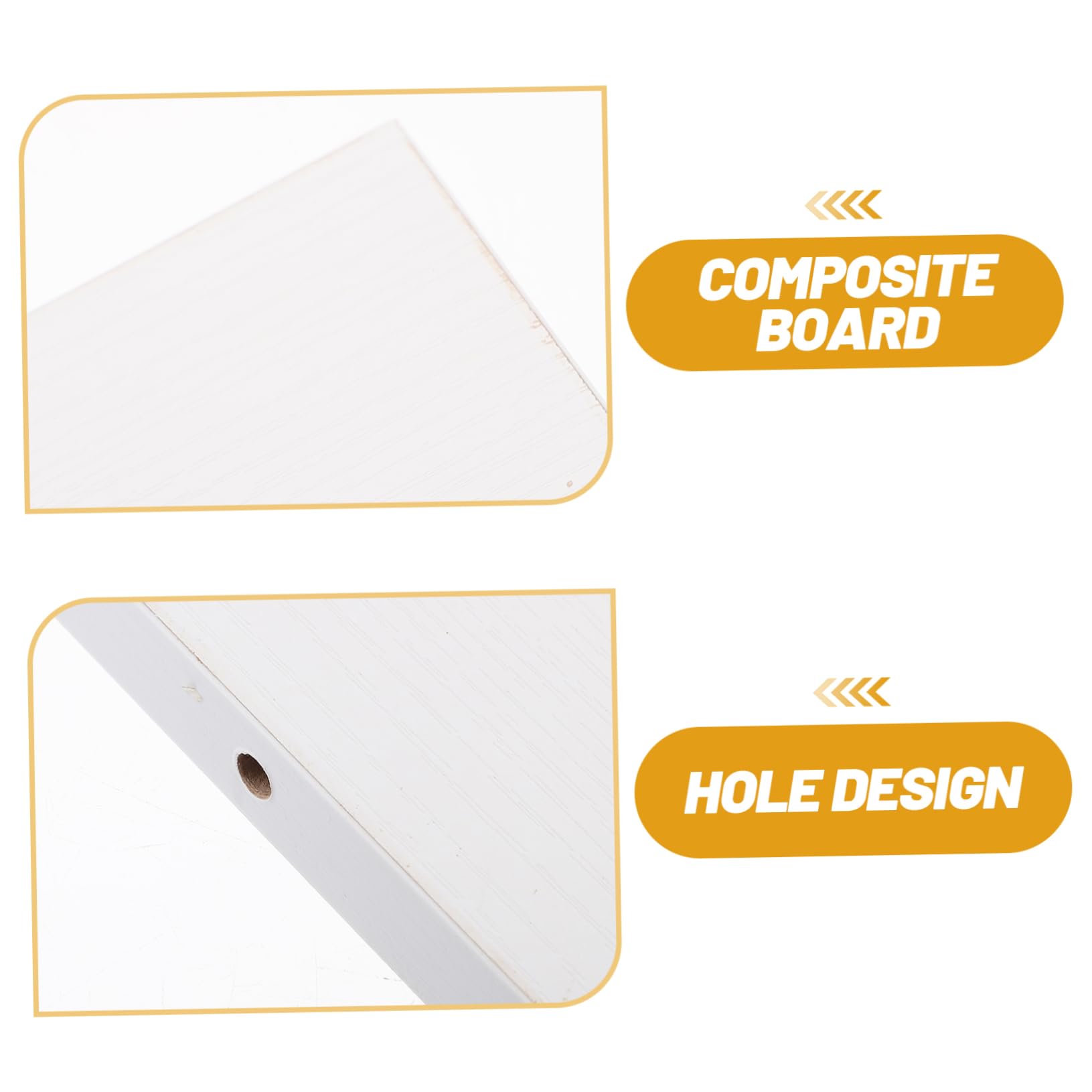 iplusmile Mensola Sospesa Da Parete 30x20cm in Bianco Mensola Galleggiante Robusta e Facile Da Installare Per Arredamento Casa Supporto Portaoggetti Per Cucina e Soggiorno