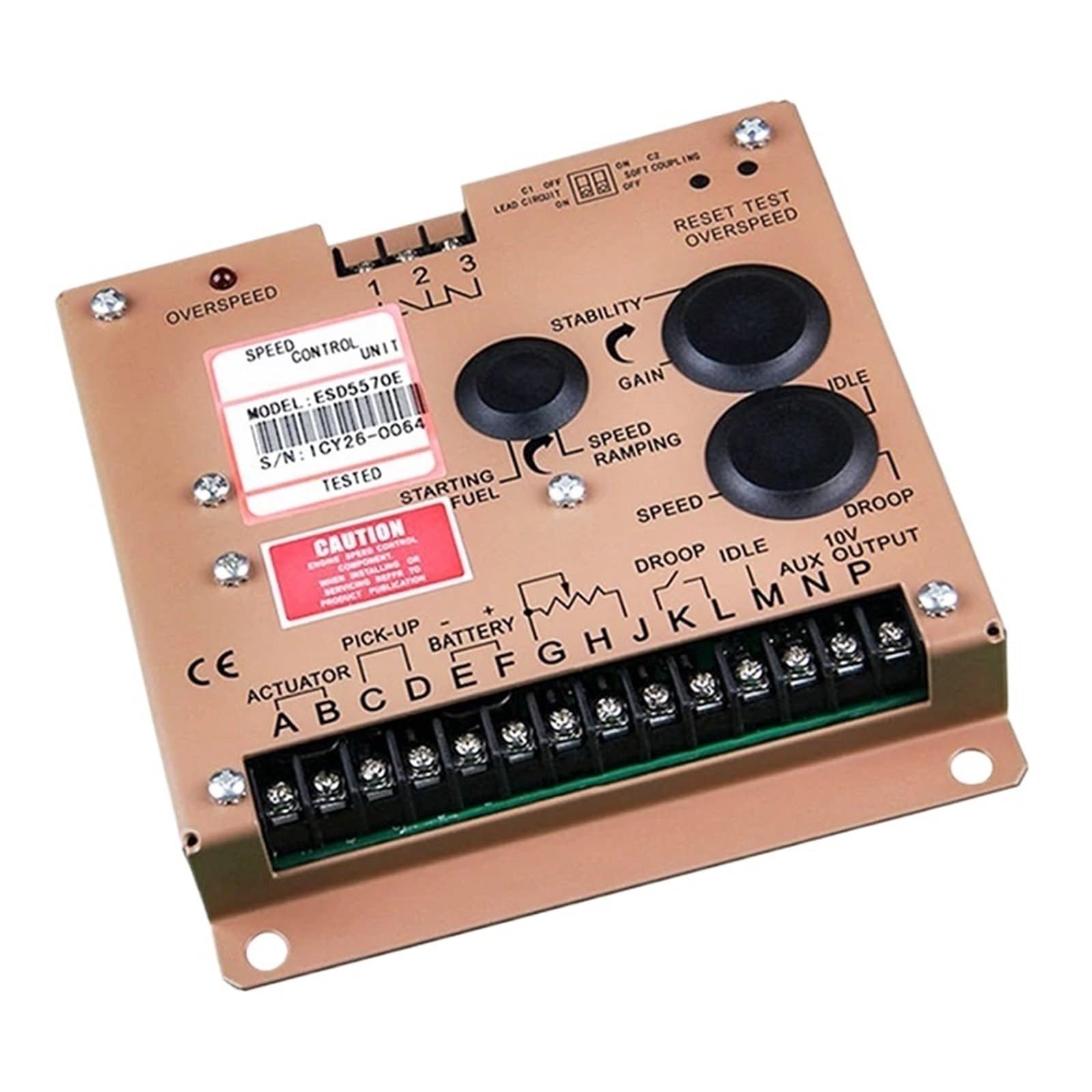 Unité de commande régulateur vitesse ESD5570 de groupe électrogène - 5