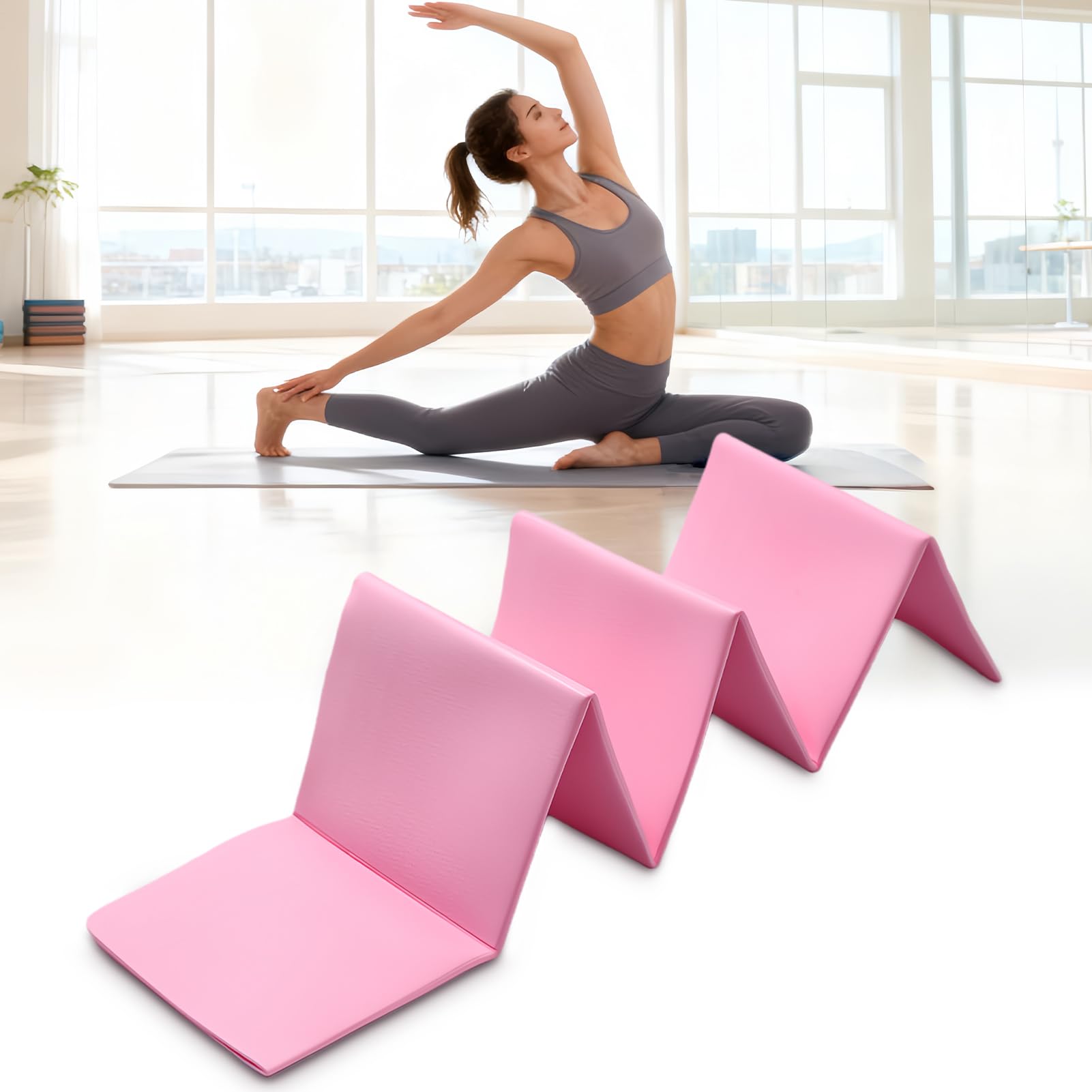 Esterilla De Yoga Plegable 183 X 61 Cm Almohadilla Gruesa