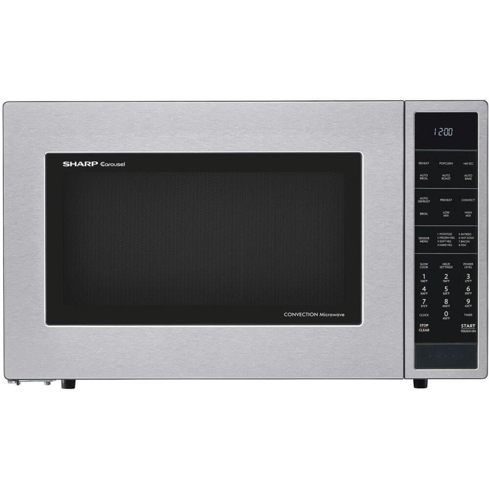 Sharp SMC1585BS 1 5 cu ft Microwave Oven with Convection Cooking in Stainless Steel