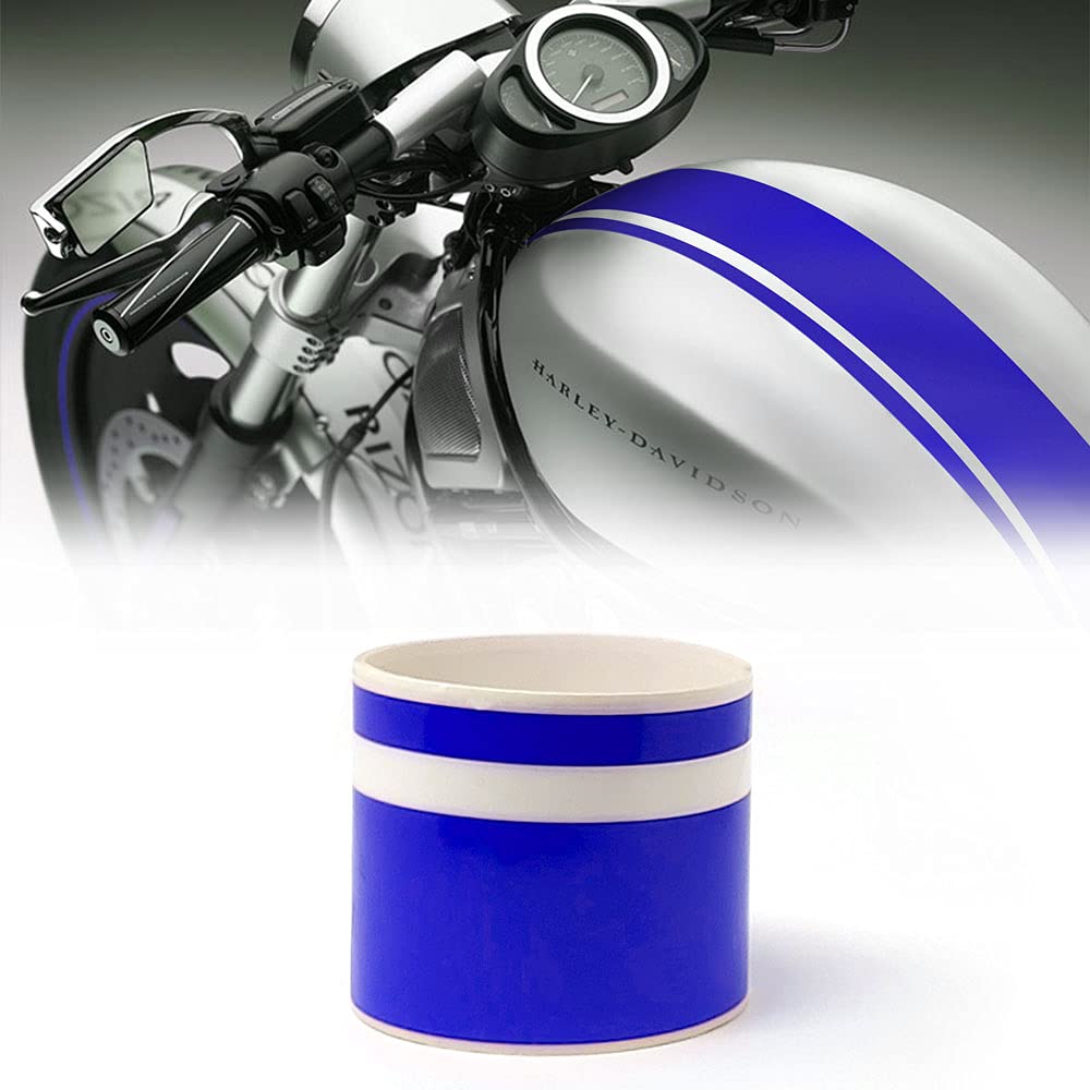 Stripes Bike R Double for Motorcycle, Blue, 80 x 2 mt