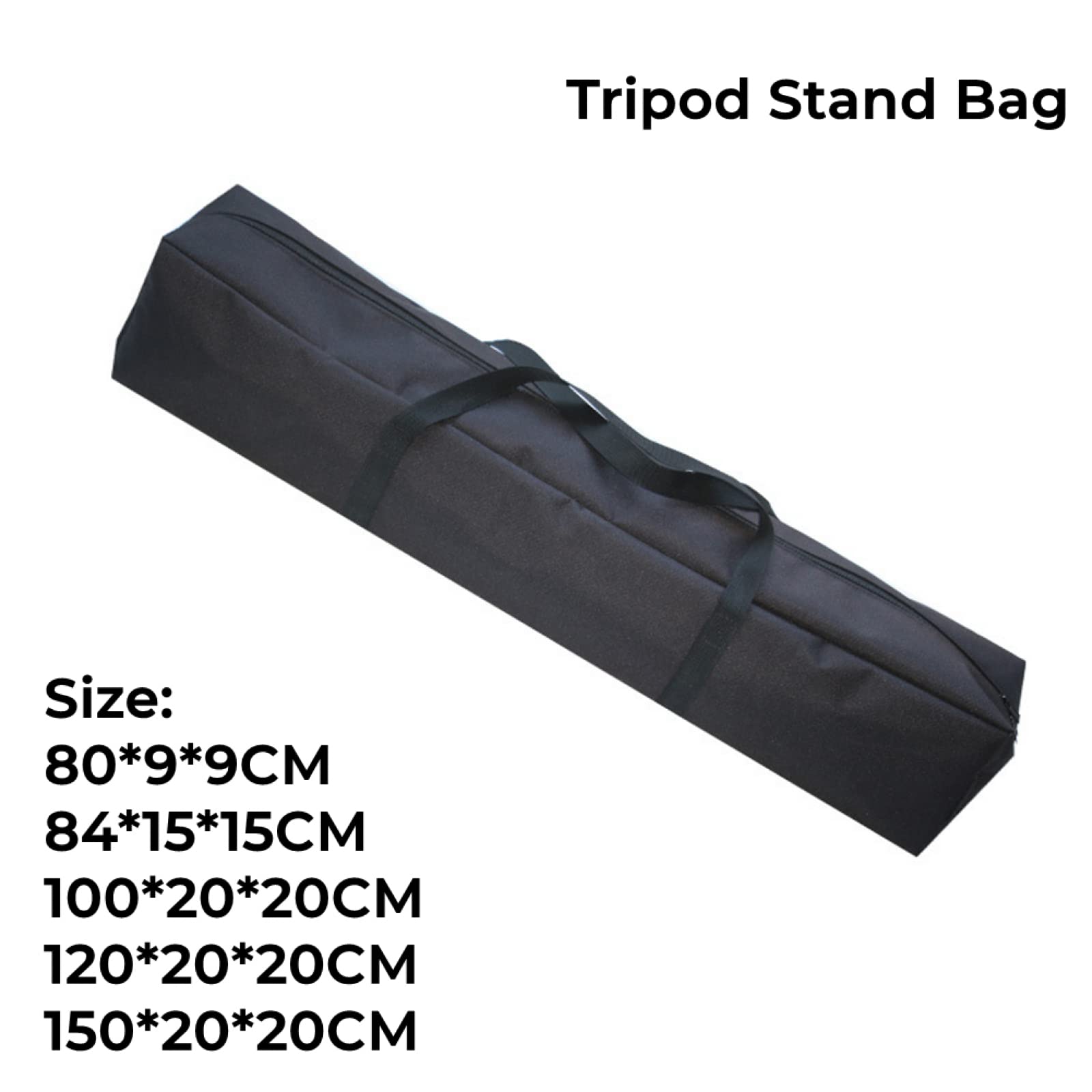 Custodia da trasporto per supporto luci da 120cm, borsa a mano in nylon, borsa per treppiede per microfono, treppiede, monopiede, ombrello, accessori fotografici, nero