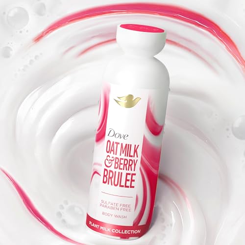 Dove Plant Milk Cleansing Body Wash Oat Milk & Berry Brulee 17.5 fl oz - image 6