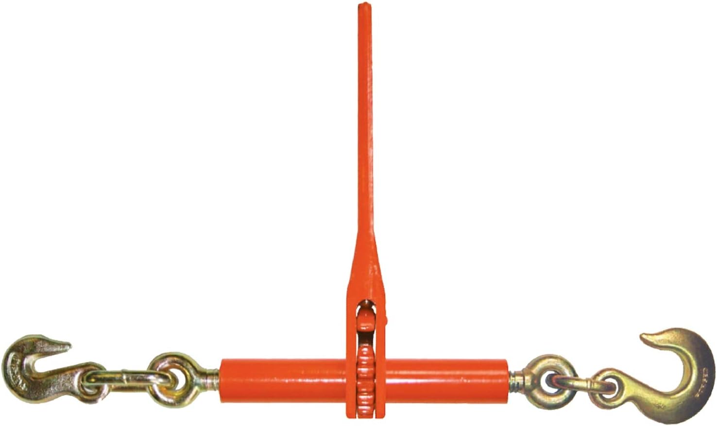 VULCAN Load Binder with Grab and Slip Hooks - Ratchet Style - 6,600 Pound Safe Working Load (Works with 5/16 Inch or 3/8 Inch Grade 70 Chain)