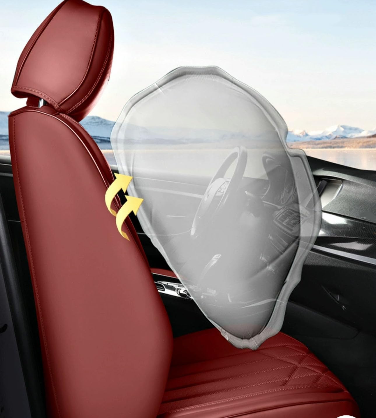 CGEAMDY Coprisedili per Auto, 2 pezzi, protezioni per sedili anteriori CGEAMDY Coprisedili per Auto, 2 pezzi, protezioni per sedili anteriori