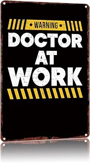 Doctor Hospital Medicine Funny Metal Tin Sign Vintage Bath Bathroom Laundry Room Decor Wall Signs 8X12Inch