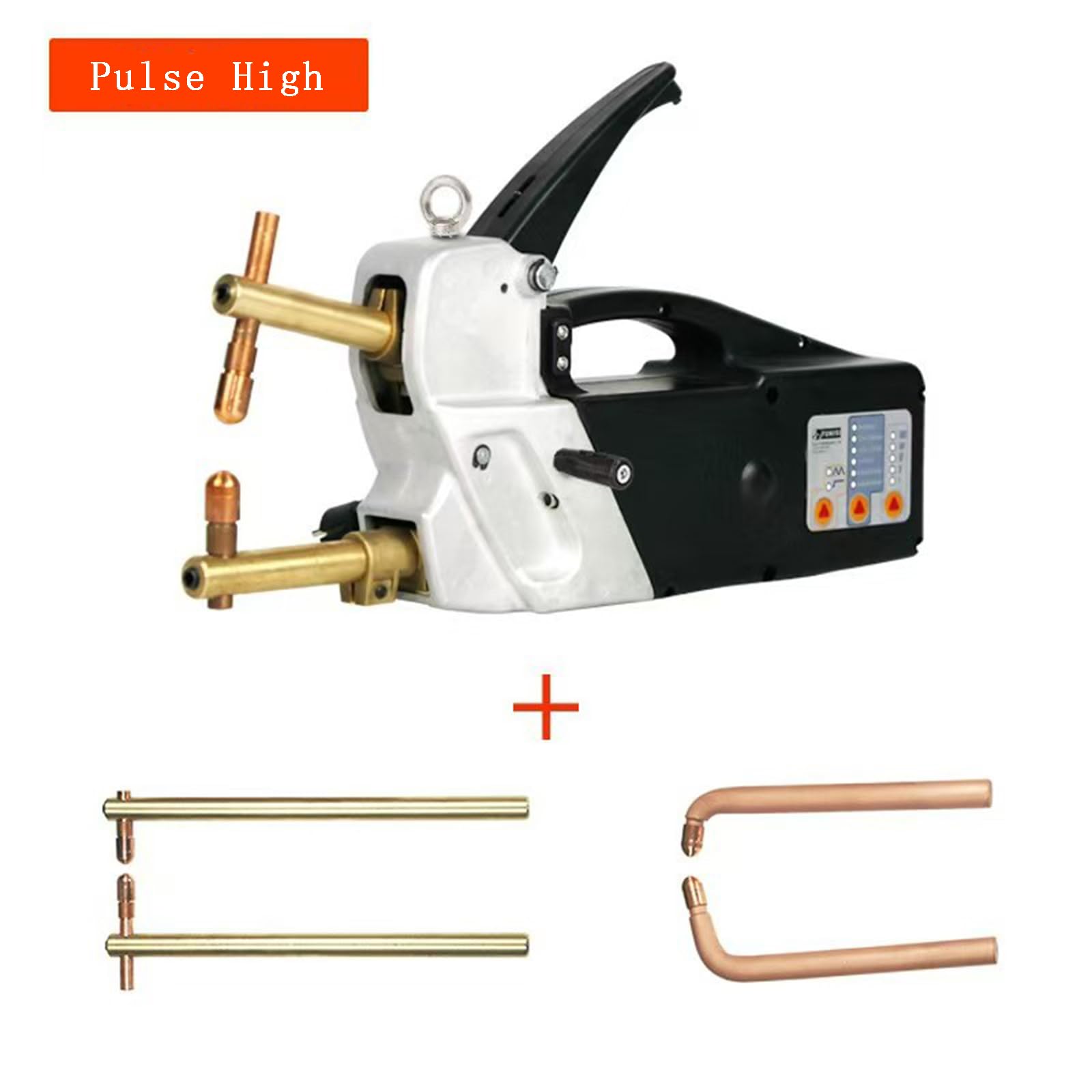 Electric Spot Welder 220V Double Sided Spot Welder Portable Single Phase Portable Hand Held Welding Nozzle Gun 2.0 +2.0Mm Sheet Metal Repair Tool