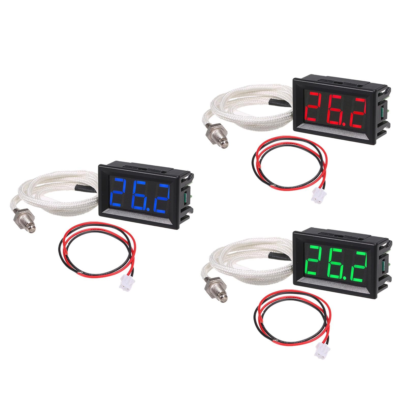 K Type Thermometer Easy to Use -30-800 Degrees for Garden Office Guitar Room Red-image-25