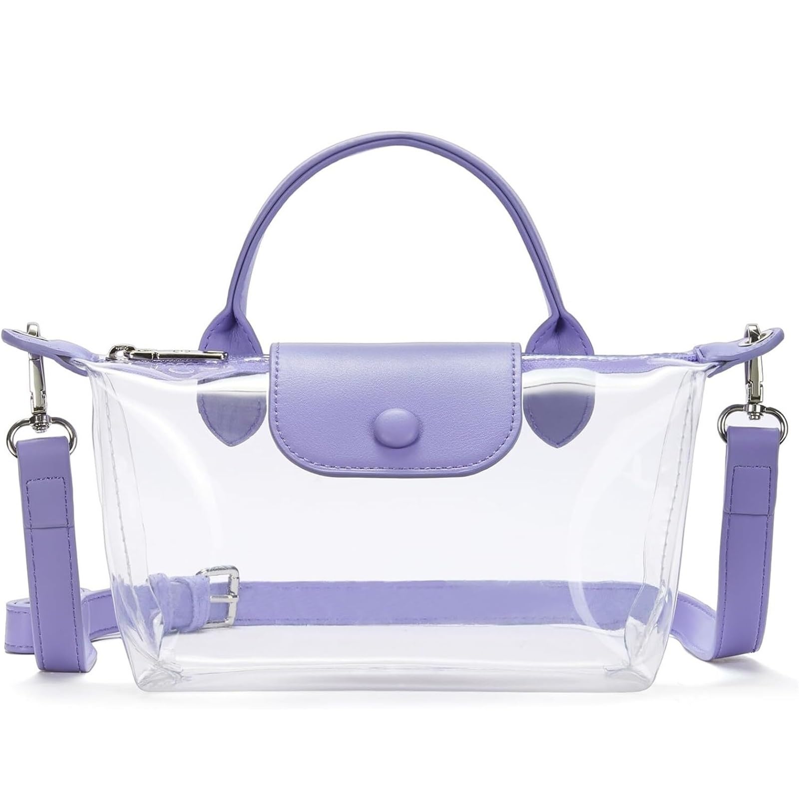 Bolsa transparente para conciertos con correa ajustable y diseño impermeable pequeño 7