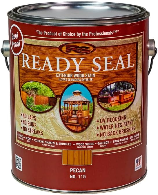 2-Pack of 1 gal Ready Seal 115 Pecan Exterior Stain & Sealer for Wood