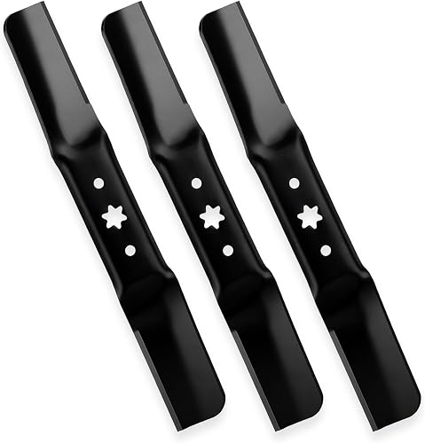 942-05056A 54" 6-Star Blades for Cub Cadet ZT1 ZT2 54 Ultima XT1 XT2 54 Enduro RZT S54 L54 Troy Bilt Mustang XP 54 Craftsman Z 560 T310 54 inch Deck Zero-Turn Mower Lawn Tractor(Hi-Lift), Black