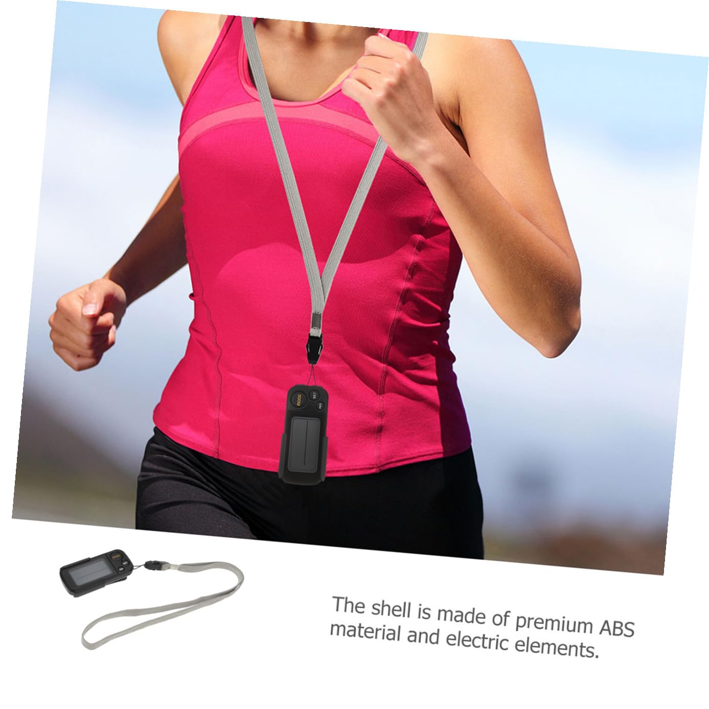 TOYANDONA Podómetro Clip Medición Precisa Calorías Accesorio de Ejercicio para Correr y Caminar Compacto para Adultos