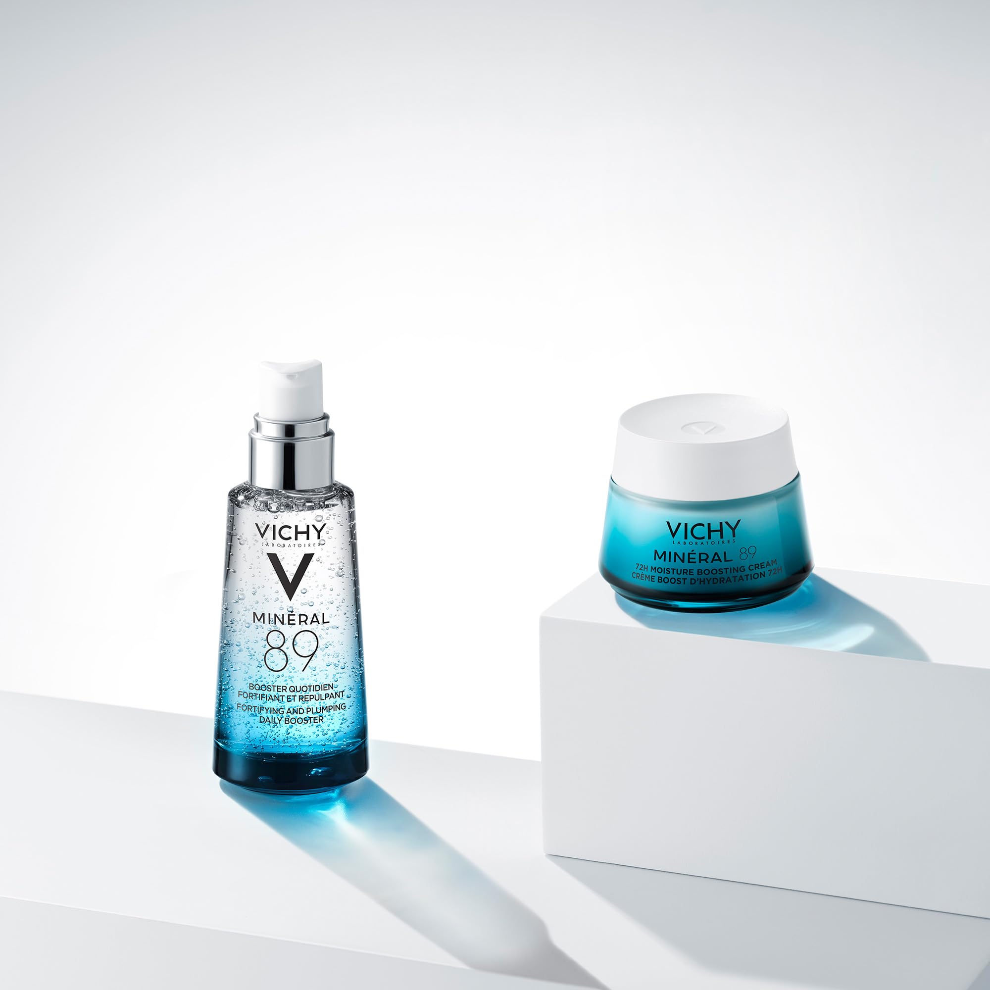 Vichy Minéral 89, Booster Quotidiano Fortificante e Rimpolpante, Per Tutti i Tipi di Pelle, Pelle Tonica e Idratata, Arricchito con Acido Ialuronico e Acqua Vulcanica, 75 ml
