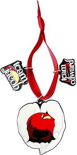 Fandom Emporium Twiligh, Team Jacob, Team Edward - Adorno de regalo para árbol de Navidad, vacaciones de invierno, fandom para adolescentes y