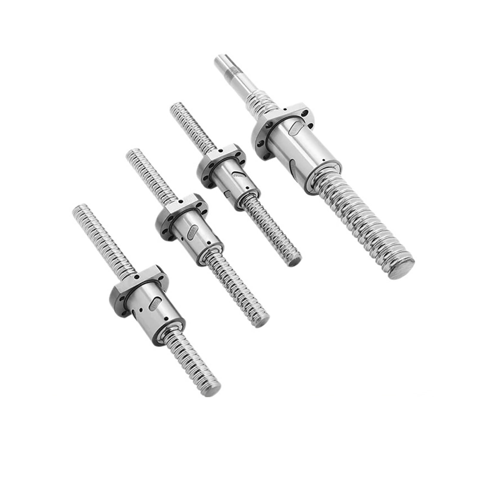 Metal Ball Screw nut end Processing Machined 1204 Ball Screw SFU1204 200mm-550mm C7 Roller Ball Screw with Flange Single Ball Nut for CNC Parts(300mm)