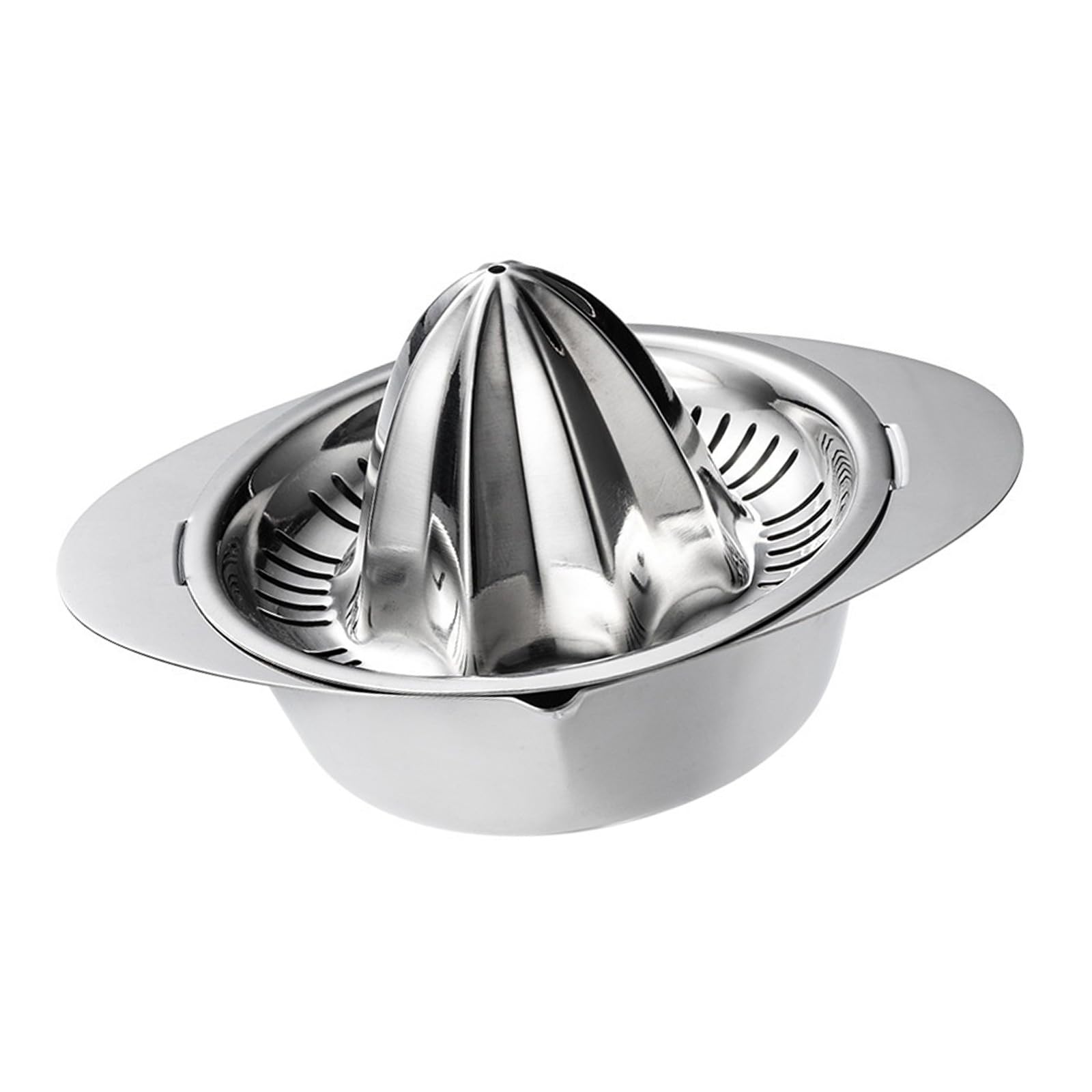 hogtnd Compact Hand Press Juicer Lemon Orange Fruit Steel Manual Rotary Press Juicer Squeezer Squeezer with Strainer Bowl Lemon Squeezer with Bowl