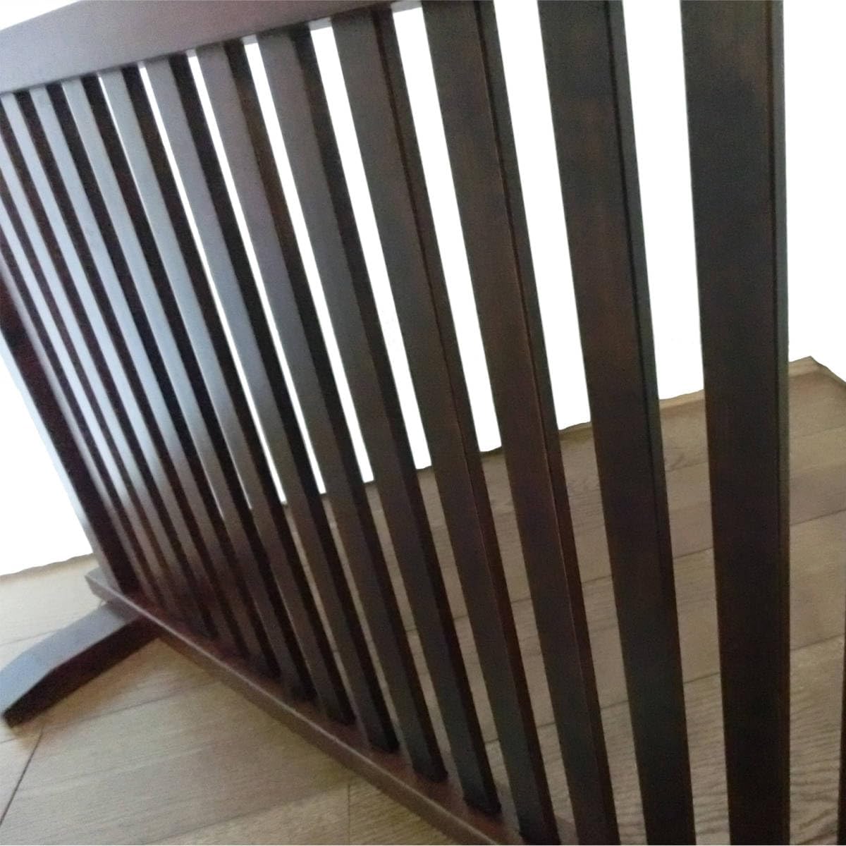 結界 衝立 和風 天然木 格子 ついたて パーテーション 木製 W106.5D27