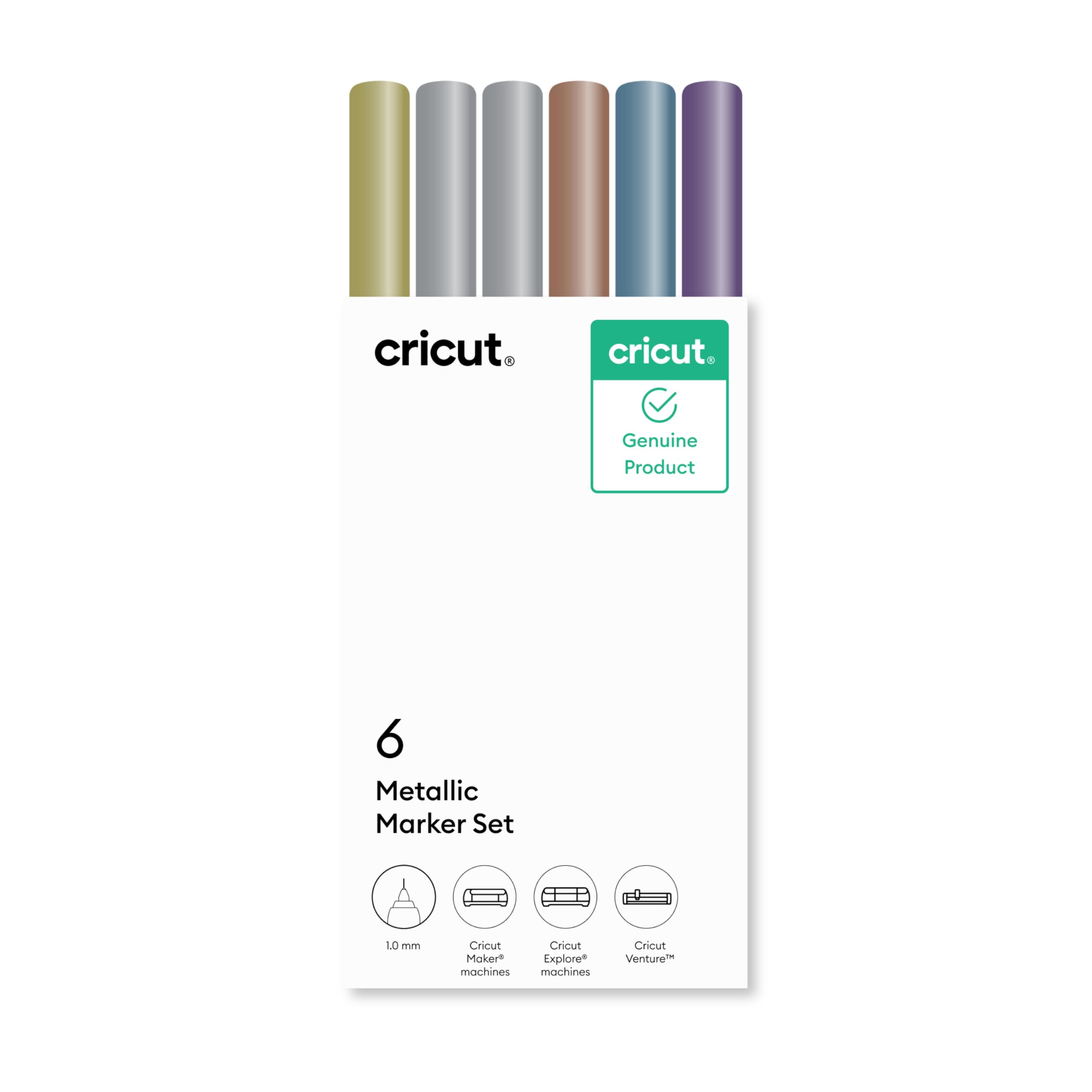 Cricut® Metallic Marker Set, 1.0 mm (6 ct)