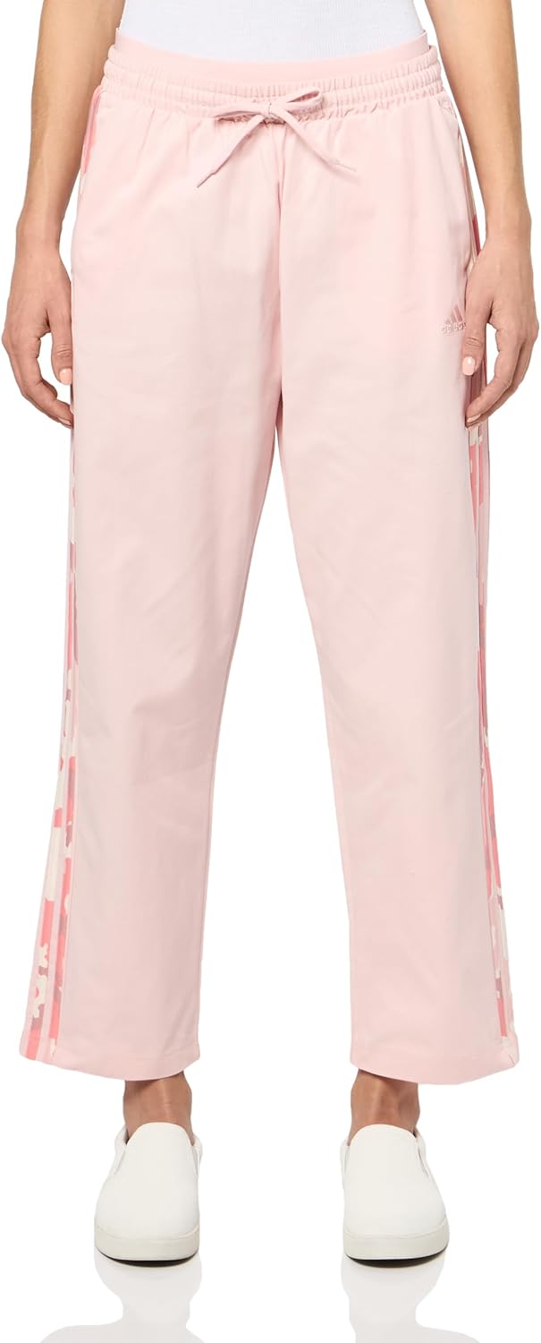 Adidas Womens Essentials Camouflage Printed 3-Stripes Twill Pants