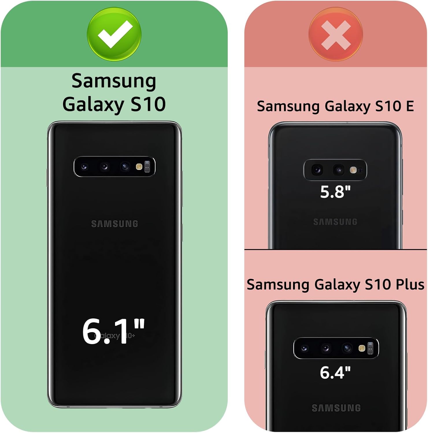 xcasebar for samsung galaxy s10 wallet case with zipper credit card holder?rfid blocking?, flip folio book pu leather phone case shockproof cover women men for samsung s10 case rose gold zipper case rose gold-zipper case