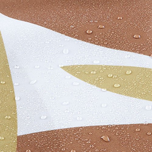 Idesign Fabric Leaves Shower Curtain For Master, Guest, Kids', College Dorm Bathroom, 72" X 72", Brown And White #TOP4