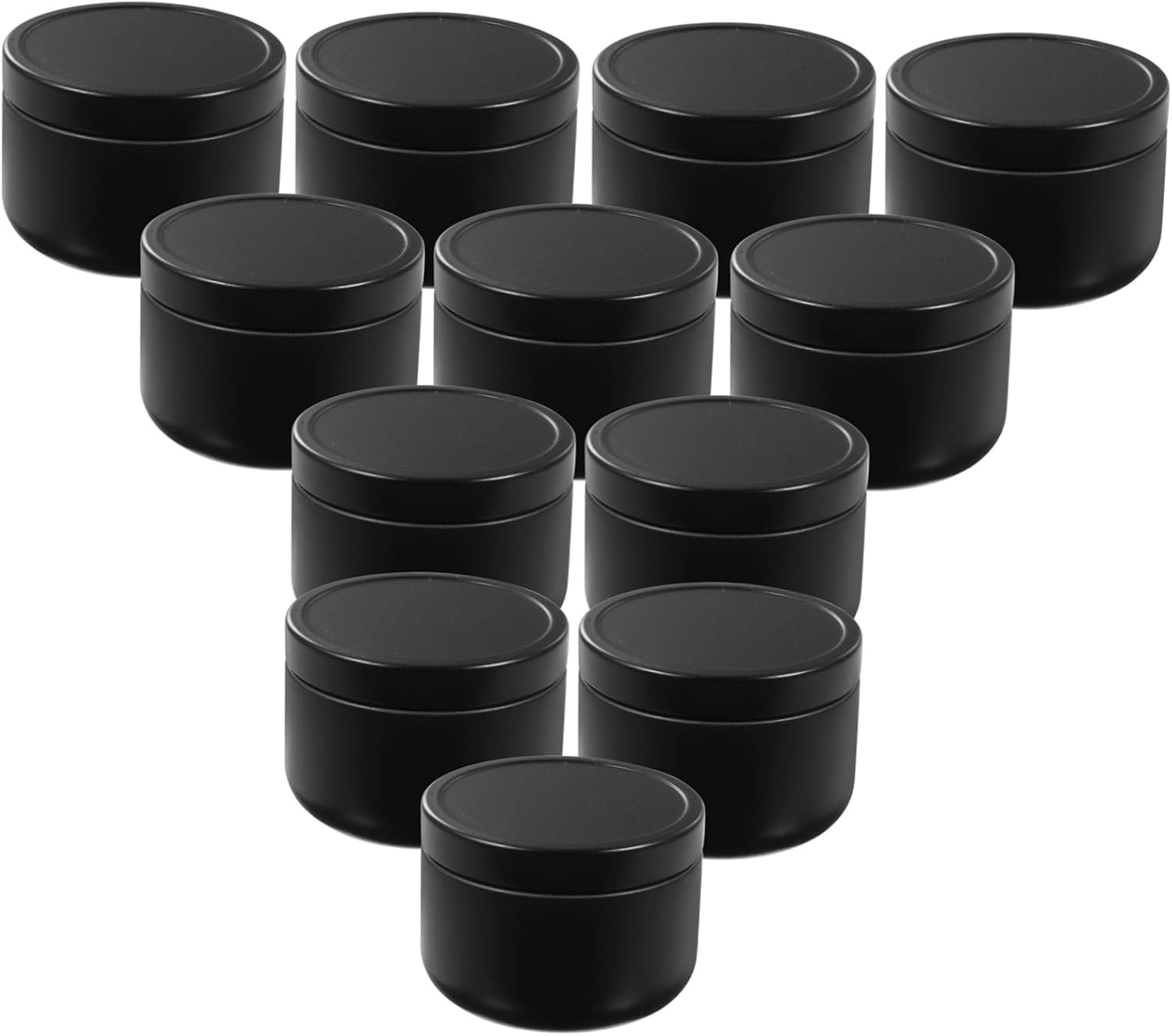 Veemoon 12Pcs Candle Tins with Lids Durable Tinplate Candle Jars for DIY Candle Making for and Home Storage