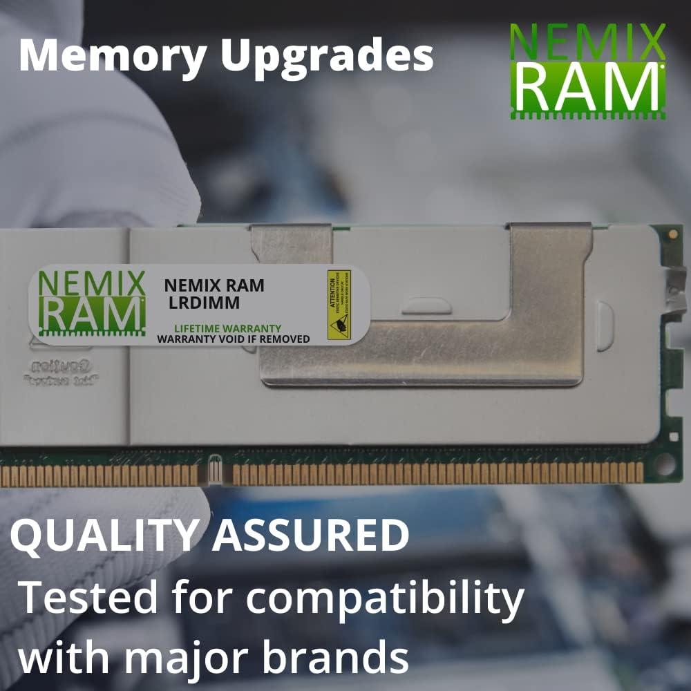 Best 128GB (4x32GB) DDR3-1866MHz PC3-14900 ECC LRDIMM 4Rx4 1.5V Load Reduced Server Memory by NEMIX RAM Limited 128GB (4x32GB) DDR3-1866MHz PC3-14900 ECC LRDIMM 4Rx4 1.5V Load Reduced Server Memory by NEMIX RAM