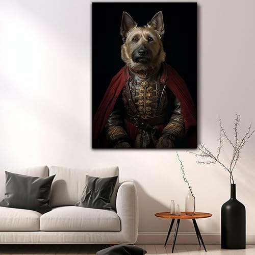 Miniatura 108 de Thuan Chow Chow Retrato de mascota con disfraz real de perro en un disfraz retrato de perro con vestimenta Retrato medieval de mascota retrato