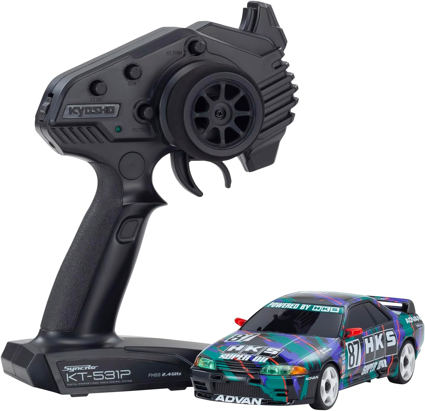 Kyosho MA-020 r/s HKS Skyline R32 GT-R 1993#87 Electric Radio Control 32652HK