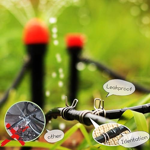 Miniatura 6 de Heeqinn Abrazadera de manguera de riego de 14", firme y a prueba de fugas, fácil de instalar, solución para fugas de conector de kit de riego por